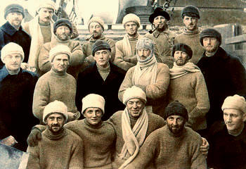 Mawson y la tripulación del Aurora