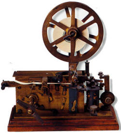 Aparato de telégrafo primitivo