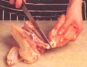 Trinchado de pollo