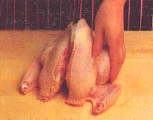 Trinchado de pollo