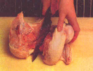 Trinchado de pollo