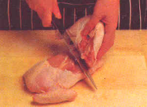 Trinchado de pollo