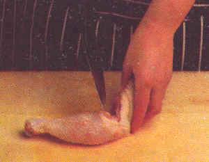 Trinchado de pollo