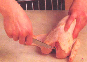 Trinchado de pollo