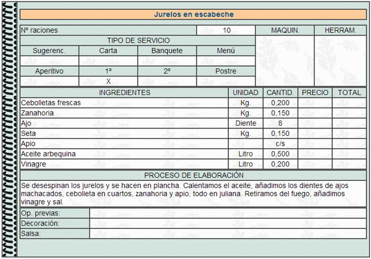 Jurelos en escabeche