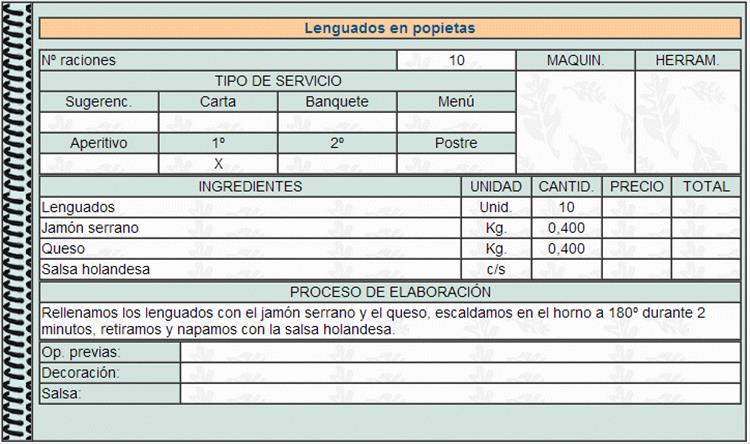 Lenguados en popietas