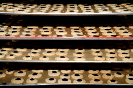 Proceso de horneado de galletas