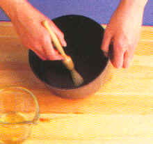 Engrasado y forrado de los moldes