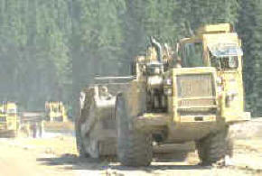 Maquinaria: áreas para la construcción de diques, canales