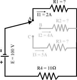 Calculando las resistencias necesarias en un circuito serie