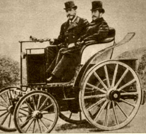 A BATERÍA: Acumuladores eléctricos impulsan el coche que figura en la ilustración.