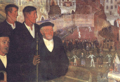 La fiesta de un pueblo vasco, de Ramón Zubiaurre