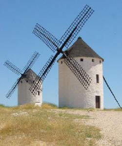 Molinos del Campo de Criptana, en Ciudad Real, España