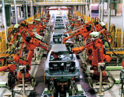 Industria del automóvil - Cadena de montaje